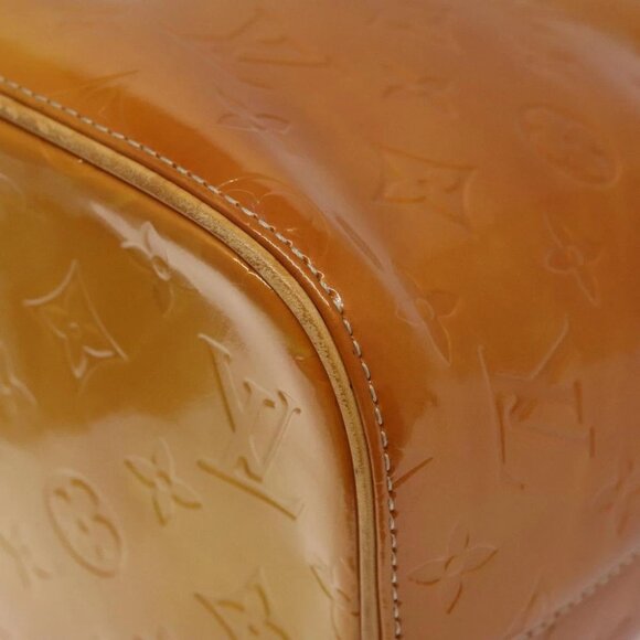 LOUIS VUITTON Monogram Vernis Houston Hand Bag Beige - Picture 9 of 14
